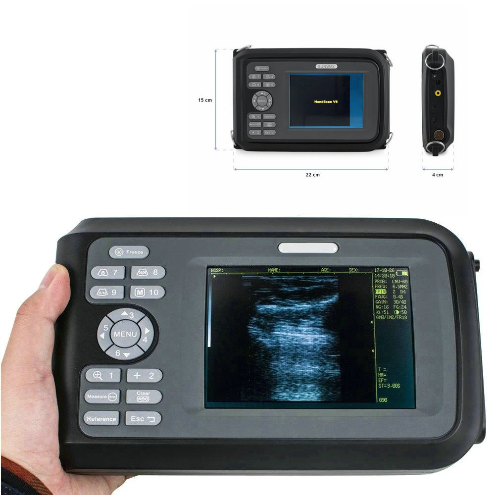 Handscan v8 Cheap Portable Rectal usg probe Vet Veterinary handheld veterinary vet ultrasound machine for pig sheep cattle goat