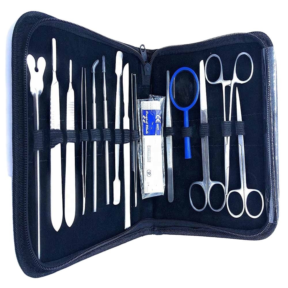 Dissection Kit Tools - Premium Quality Stainless Steel for Medical Students of Anatomy, Biology, Veterinary, Marine Bio 24 Piece