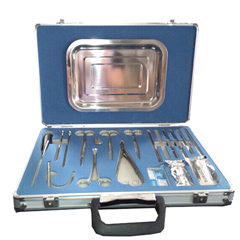 LHWSS1 Veterinary surgical basic kit high quality vet small animal operating instrument set
