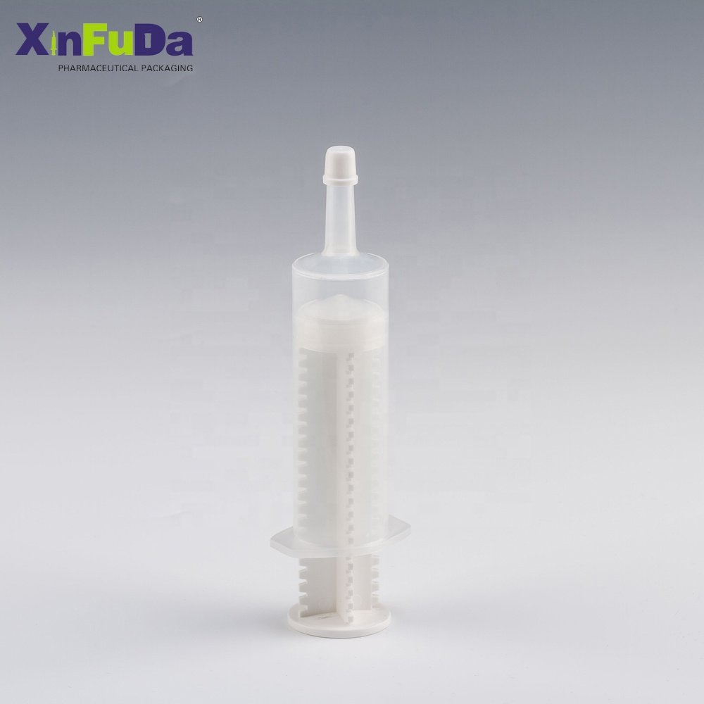 wholesale cheap veterinary instrument 60ml large injector injection veterinary syringes for packaging fenbendazole paste