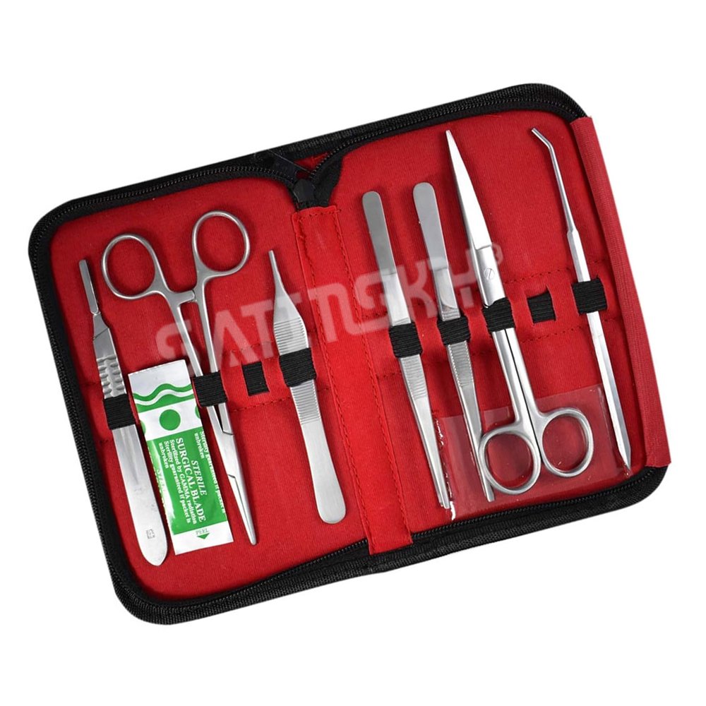 Medical Veterinary Instruments Kit of 11 Pieces Student Dissection Biology Lab Anatomy Medical Student Dissecting Kit Set