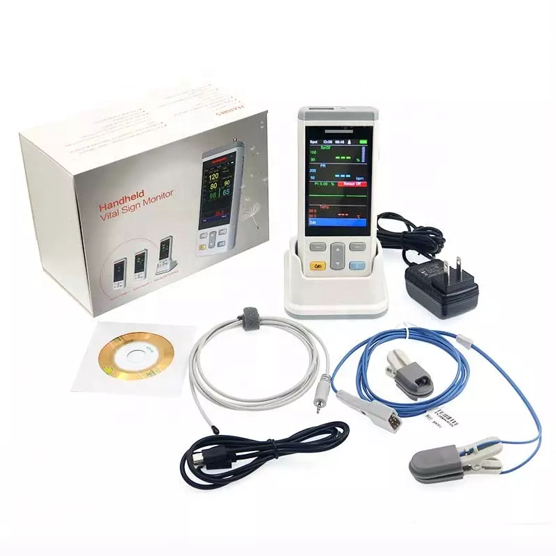 Factory Portable Handheld Vet Vital Signs Monitor Pulse Oximeters Veterinary monitor de signos vitales co2 monitors