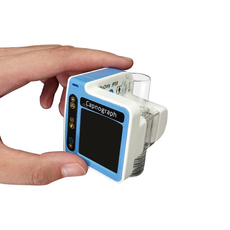 Small smart real time Capnograph ETCO2 monitor for pet clinic animal hospital ICU and emergency veterinary use