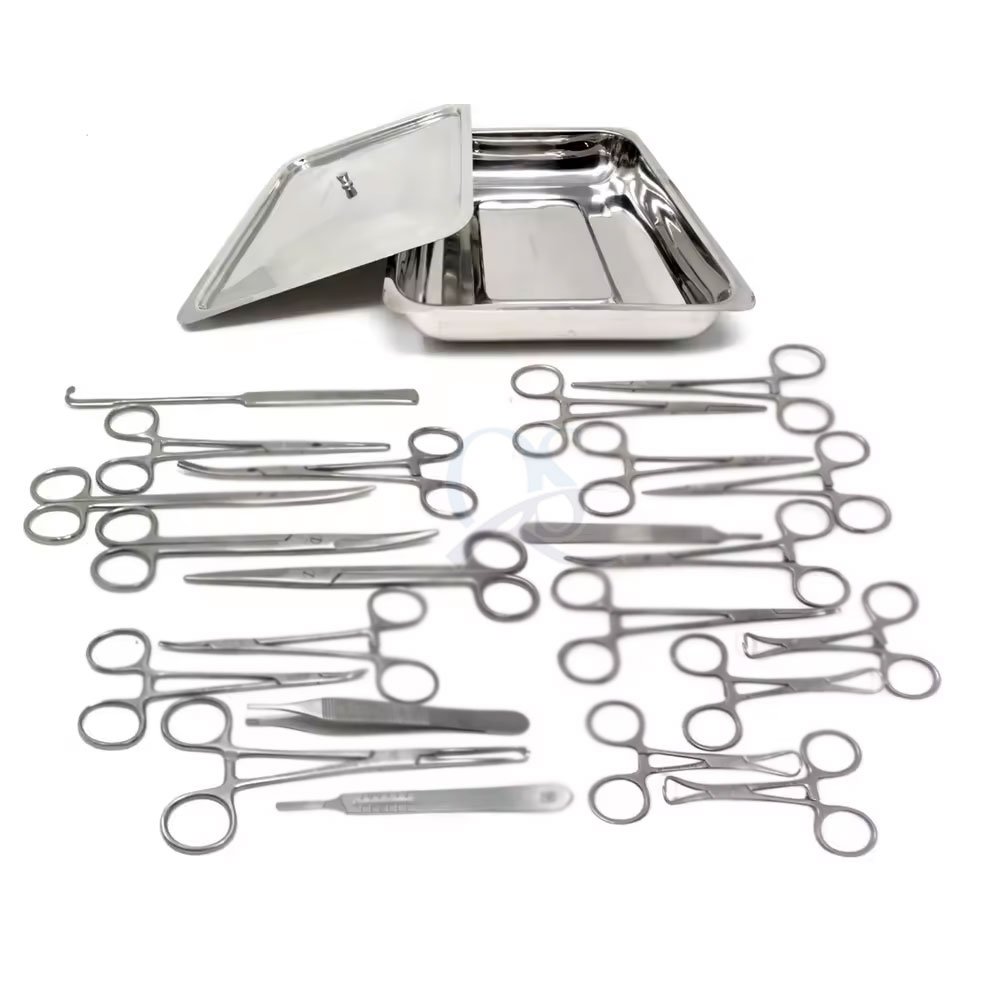Premium Quality Veterinary Surgical Instrument Sets Including Scissors Needle Holder Forceps Veterinary Sets