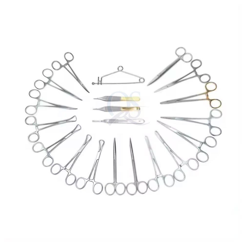 Premium Quality Veterinary Surgical Instrument Sets Including Scissors Needle Holder Forceps Veterinary Sets