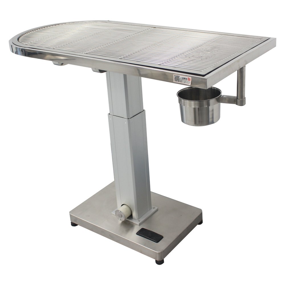 Stainless Steel Electric Lifting Veterinary Instrument Table Pet Treatment Surgical Platform for Animal Disposal