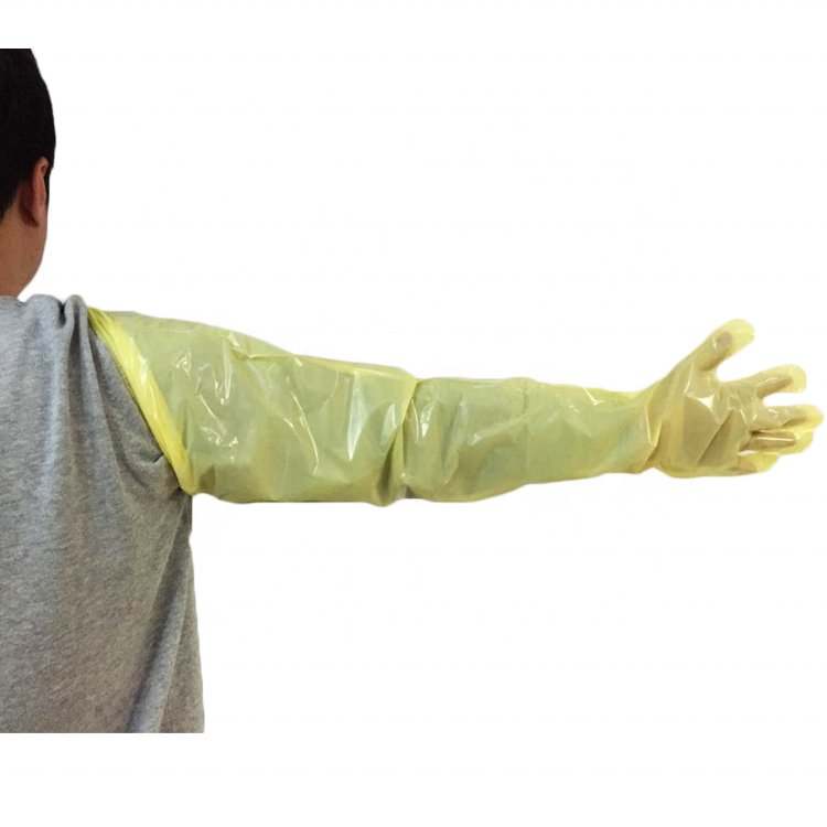 Disposable Hot Sale Vet Veterinary Instrument Insemination Gloves