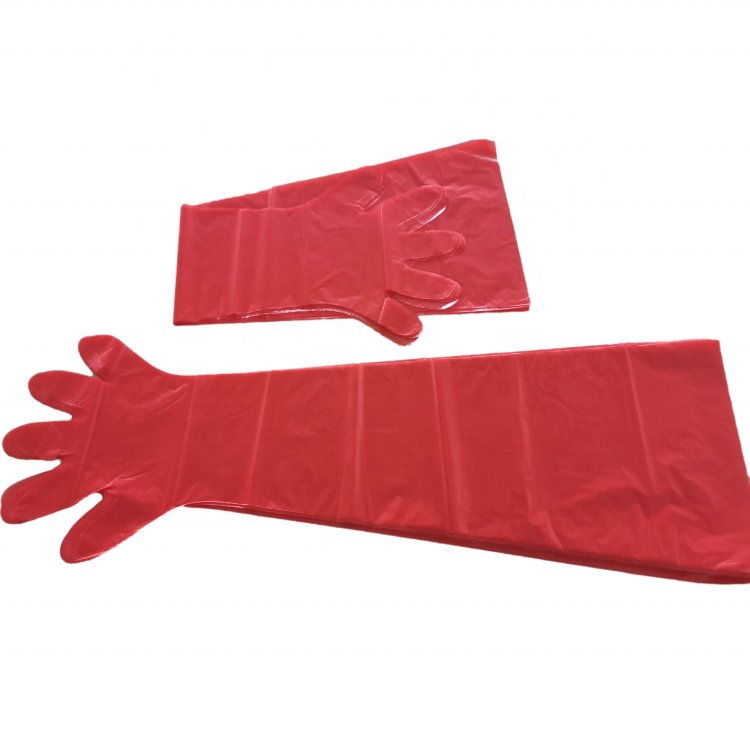 Disposable Hot Sale Vet Veterinary Instrument Insemination Gloves