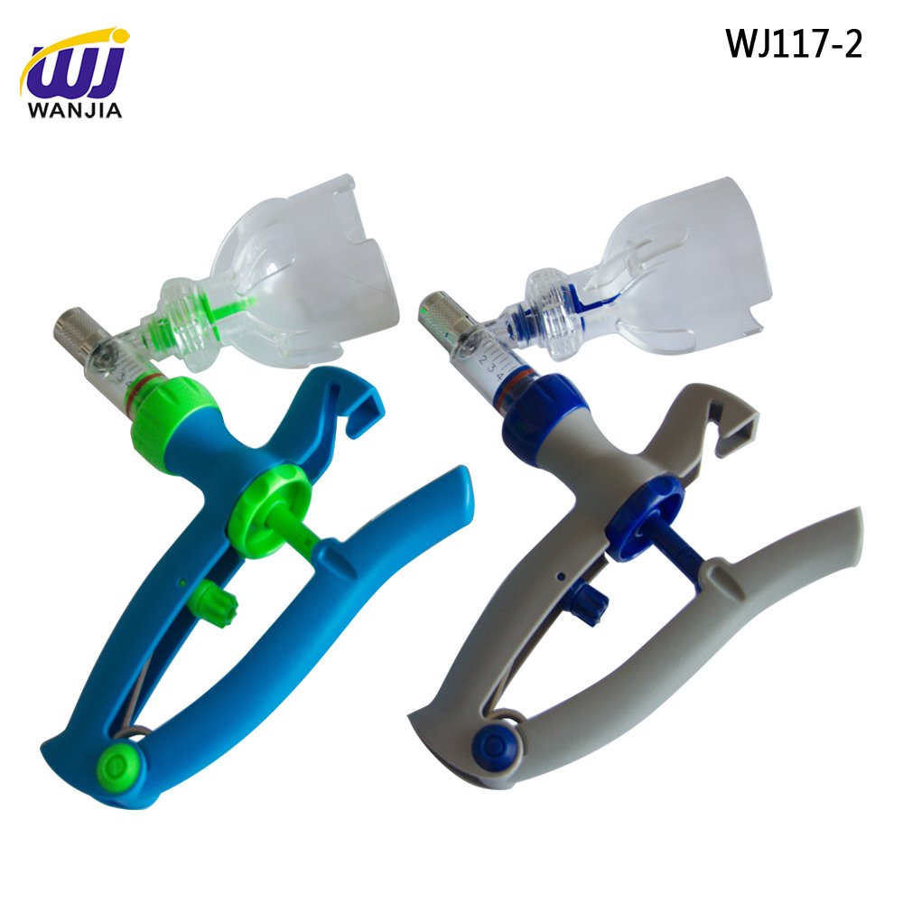 WJ117 veterinary accurate 5/10ml automatic syringe , veterinary syringe gun, vaccine injection for pig cattle sheep
