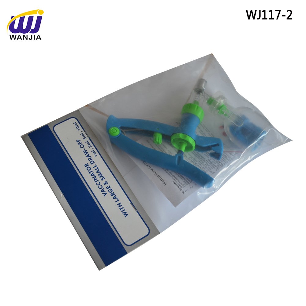 WJ117 veterinary accurate 5/10ml automatic syringe , veterinary syringe gun, vaccine injection for pig cattle sheep