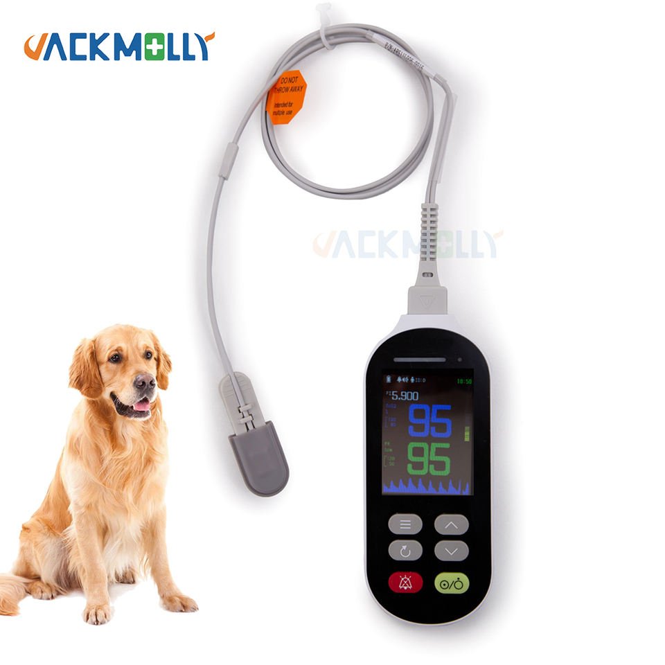 JM-70H handheld veterinary Pulse Measuring Meter Pulse vet hospital Use oximeter for pet animal Blood Oxygen Saturation Monitor