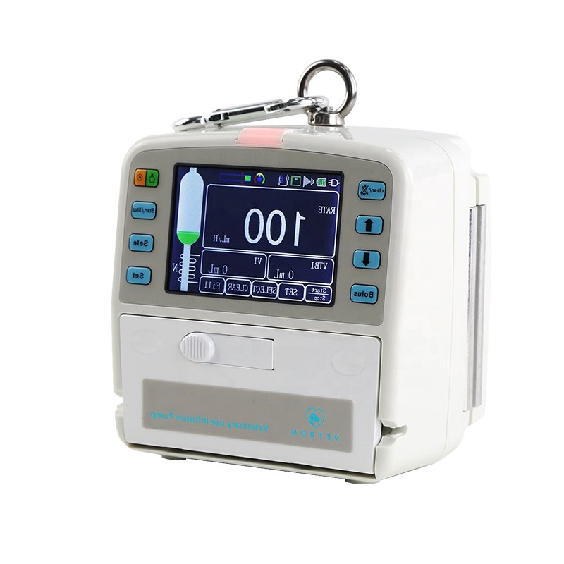 MT-IP1200V 4.3inch LCD Touchscreen veterinary equipments vet Medical price infusion pump with liquid warming function