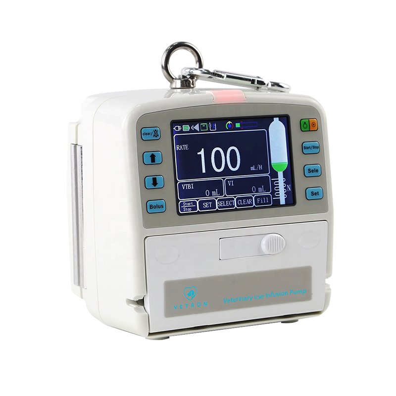 MT-IP1200V 4.3inch LCD Touchscreen veterinary equipments vet Medical price infusion pump with liquid warming function