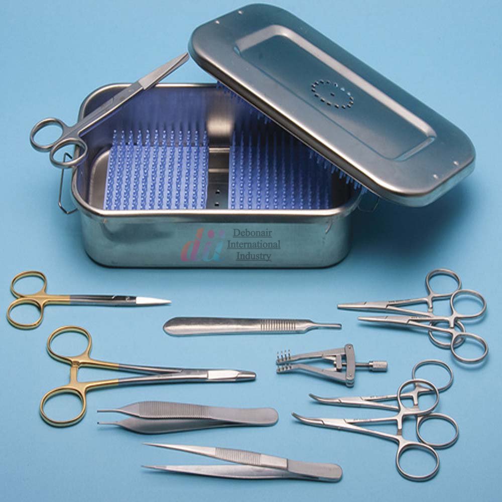 Exotic Animal Veterinary Surgical Kit Stainless Steel Surgical Veterinary Instruments Animal Dissecting Set Sterilization Box CE