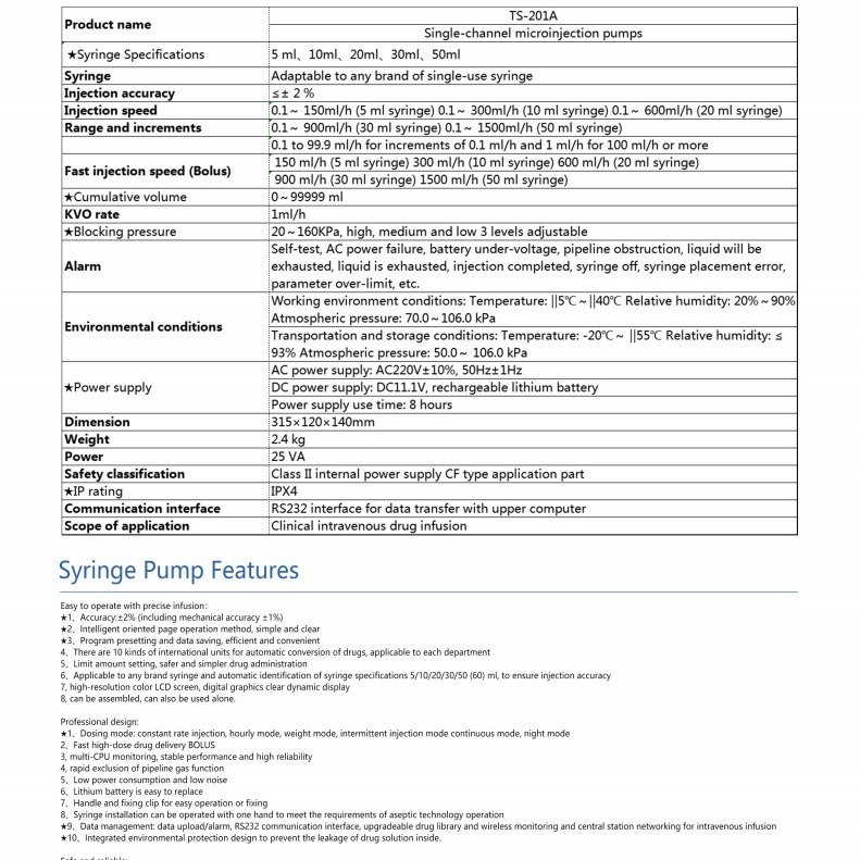 Wholesale Prices Clinical Veterinary Medical Equipment Veterinary Syringe Pump Infusion For Sale