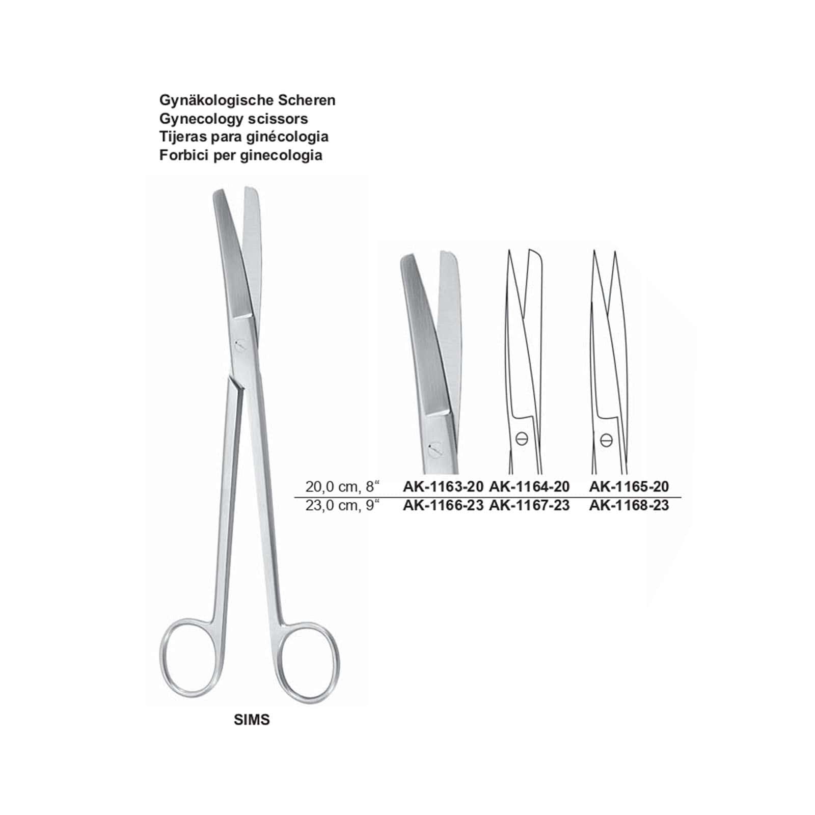 Lawson Tait Scissor 12.5cm Vascular and Gynecology Scissors surgical instruments medical supplies