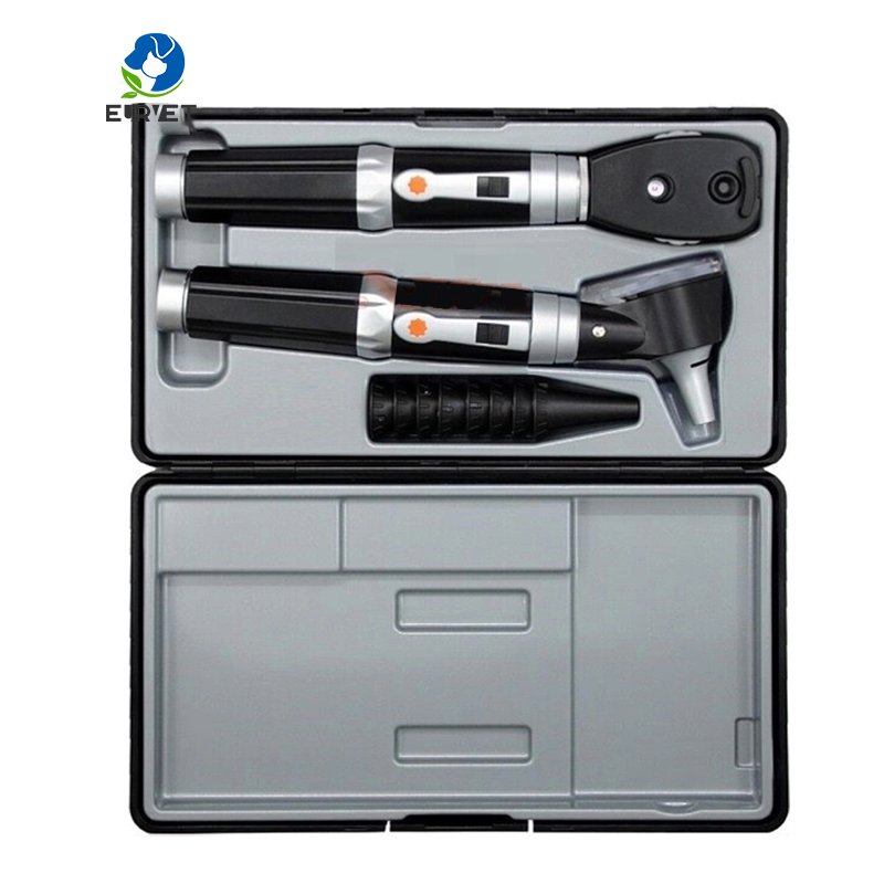 EURPET Practical Veterinary Ophthalmoscope Favorable Veterinary Equipment Otoscope and Ophthalmoscope Set for Clinic Use
