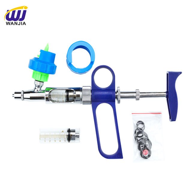 WJ113 2ml Bottle Connected automatic veterinary syringe for poultry, automatic syringe, vaccine fowl injection