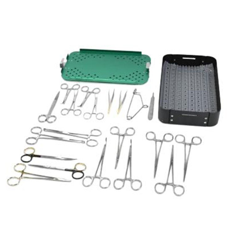 Well Trust Veterinary Equipment Soft Tissue Instrument Set Stainless Steel Veterinary Set