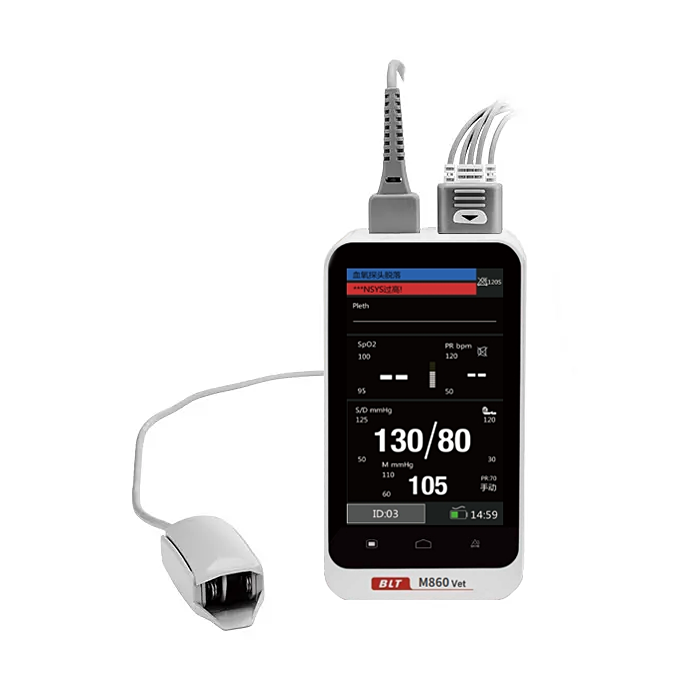 Handheld Veterinary instrument pets animal use Blood Pressure monitor Vital Signs Anestheisa Monitor