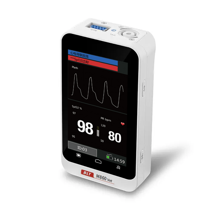 Handheld Veterinary instrument pets animal use Blood Pressure monitor Vital Signs Anestheisa Monitor