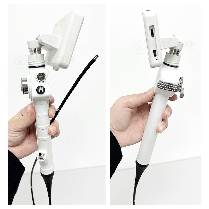 P029-3 Portable Flexible Veterinary Endoscope Bronchoscope Single Use processor + light source+ monitor veterinary instrument