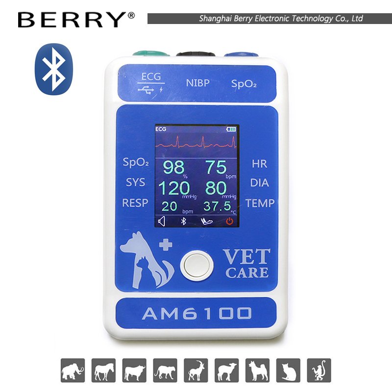 BERRY AM6100 Multiparameter Patient Monitor instrument veterinary parameter with cheap price