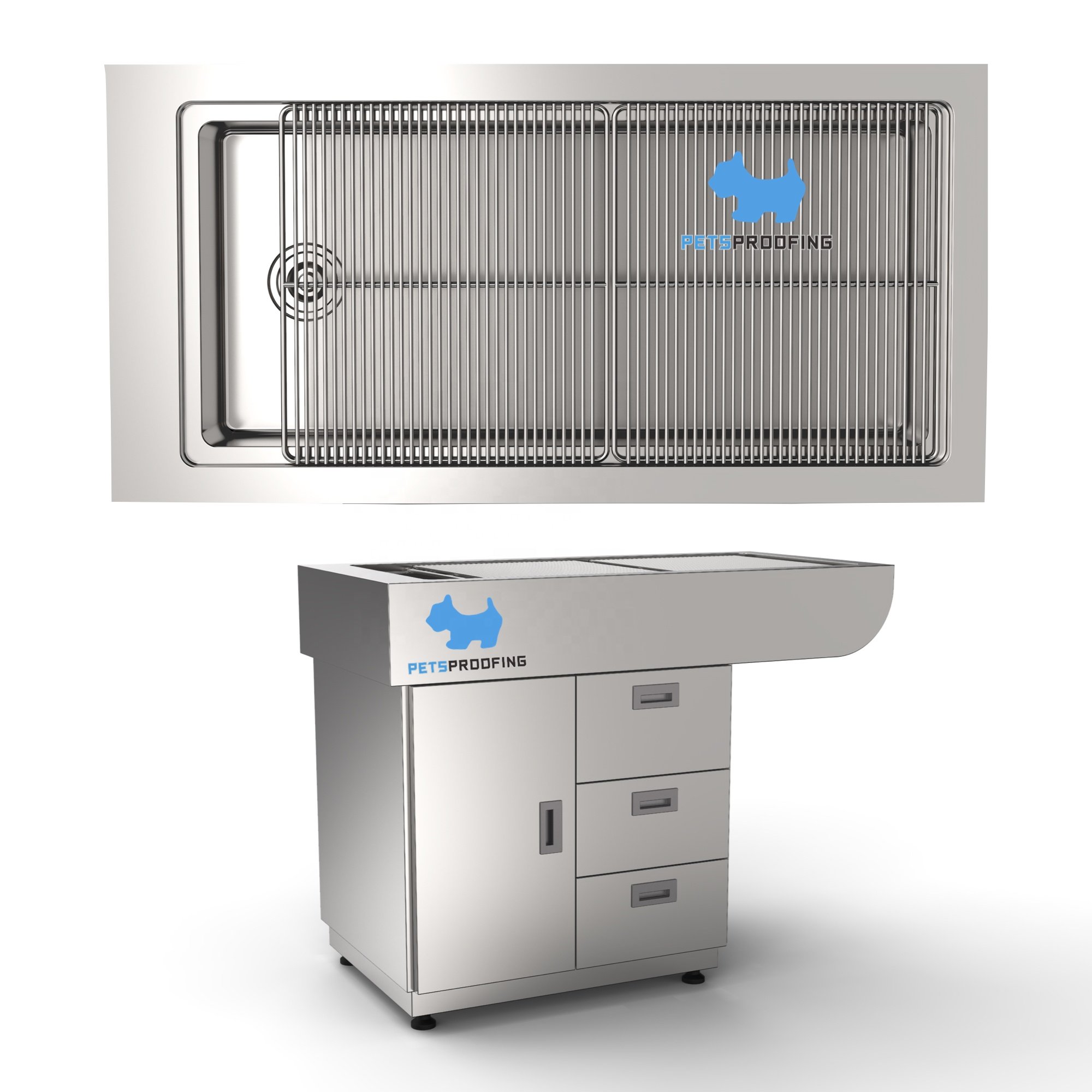 Veterinary equipment Stainless steel 304 new type pet examination treatment table veterinary surgical operation table