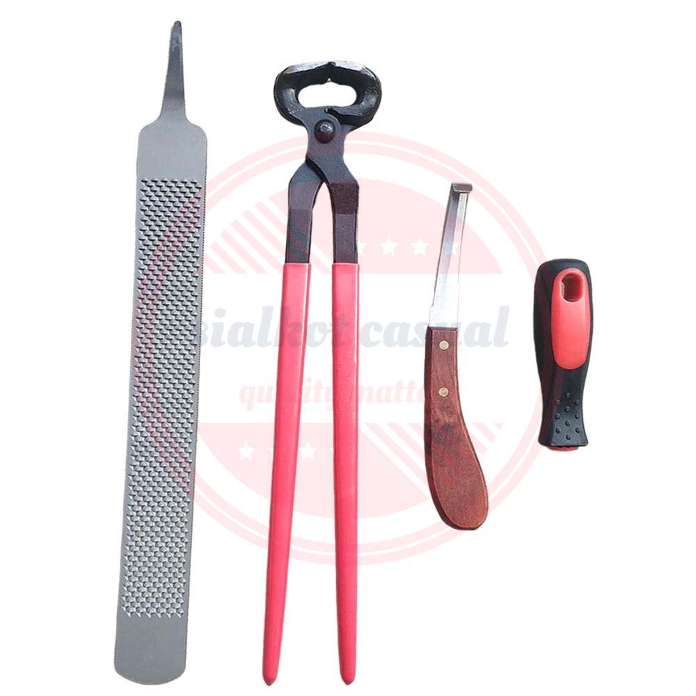 High Quality Professional Veterinary Instruments Farrier Tools 3 Pcs Farrier Hoof Kit Veterinary Instruments Set