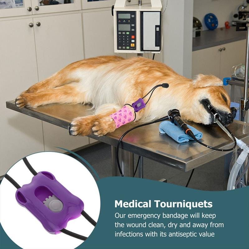 Professional Quick Release Tourniquet First Aid for Dogs Cats and Other Animals Veterinary Instrument