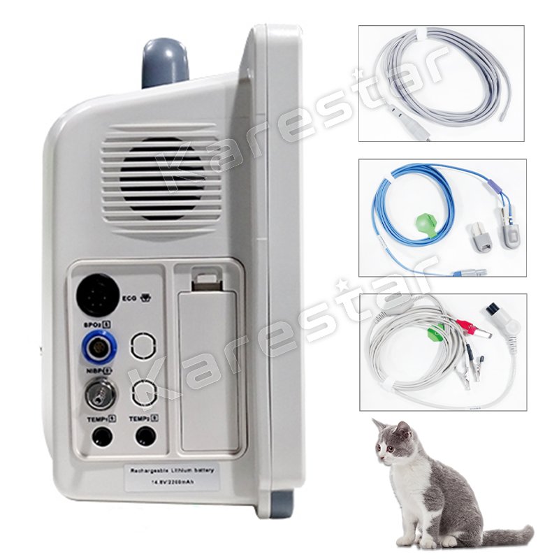 Veterinary equipment instruments Portable Animals Multiparameter Veterinary Monitor for vet monitor