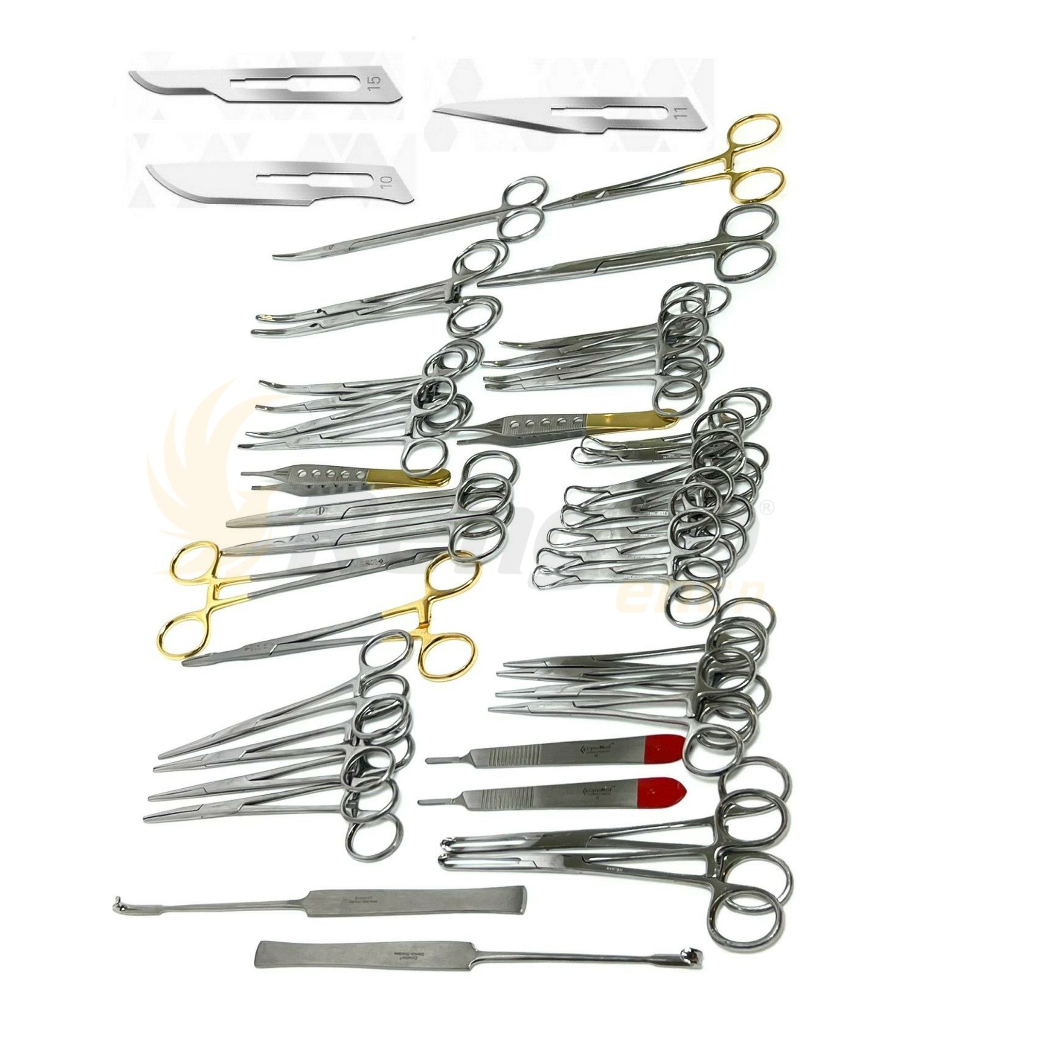 141 PCS CANINE+FELINE SPAY PACK VETERINARY SURGICAL INSTRUMENTS
