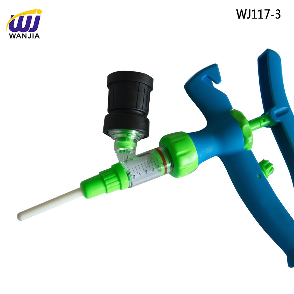WJ117 2ml veterinary Drenching automatic syringe , veterinary syringe gun, vaccine injection for pig cattle sheep