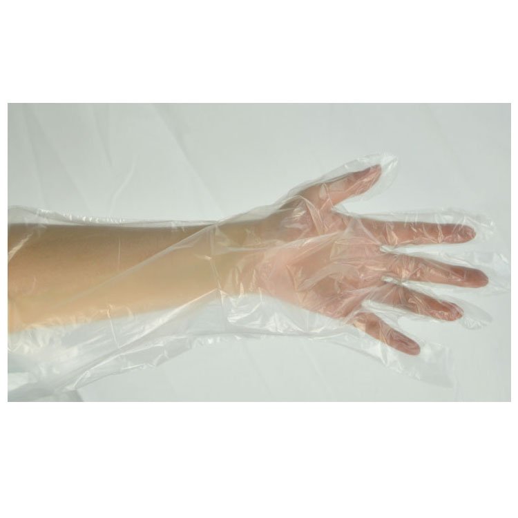 Veterinary instruments long sleeve plastic veterinary gloves 90cm hot selling farm use PE gloves
