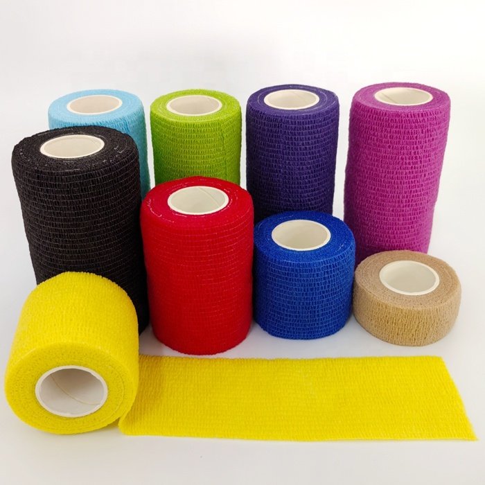 Cohesive veterinary bandage horse vet wrap