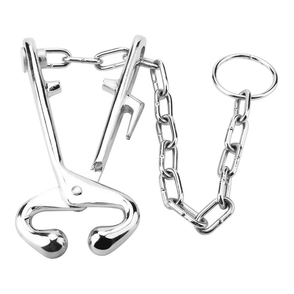 Hot Sale Harms Bull Nose Holder Stainless Steel Harms Livestock Ranch Veterinary Instruments Bull Nose holder