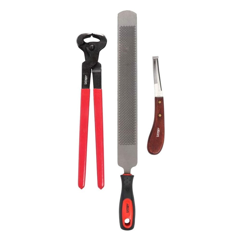 Veterinary Instrument Set for Pet Care 3 Pcs Dental Float Rasp Adjustable Straight Angled Doubled Horse Instruments