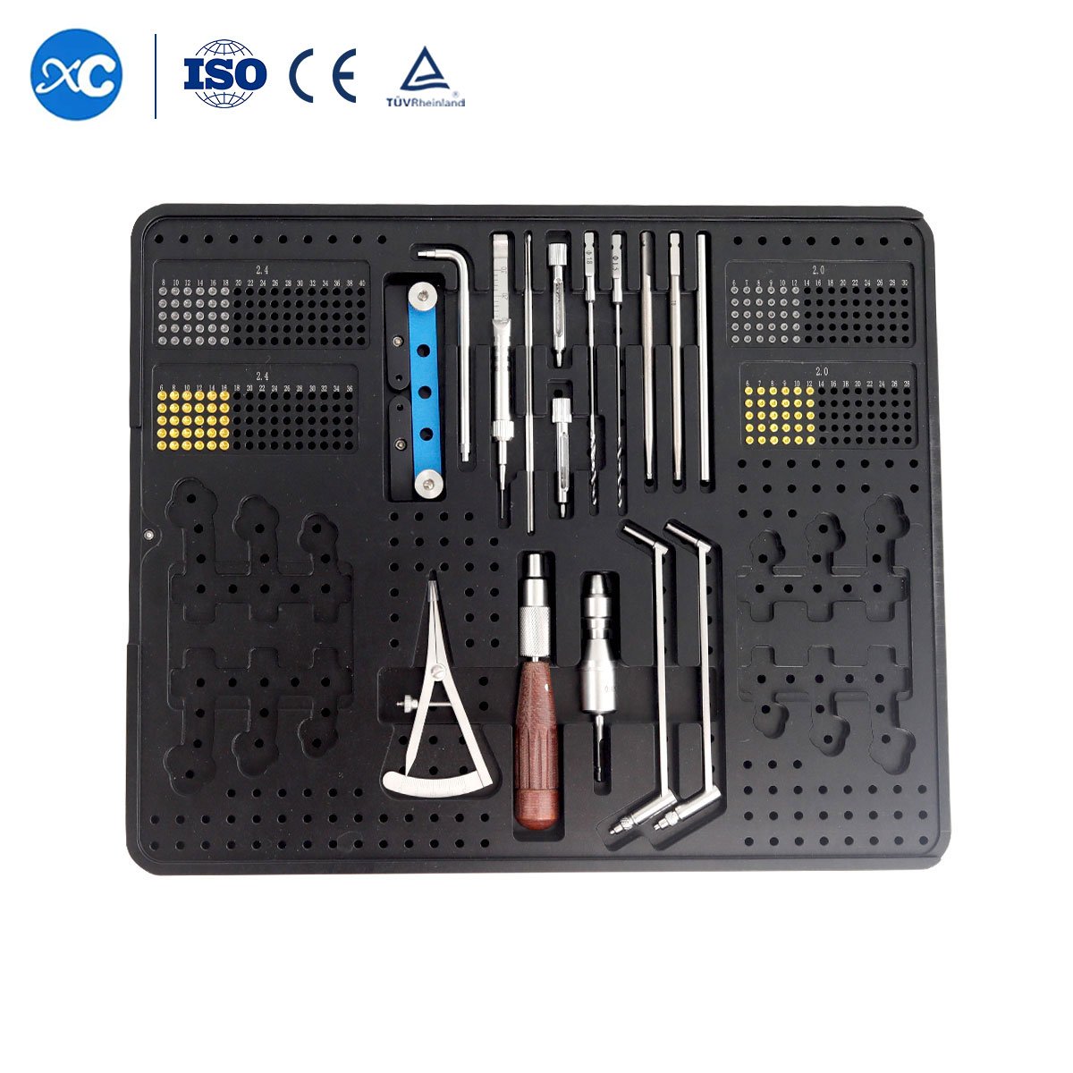 Veterinary Orthopedic Instruments Trauma Kit ALPS 2.4mm TPLO Bone Locking Screw & Plate, TTA Instrument Set For Animal Surgery