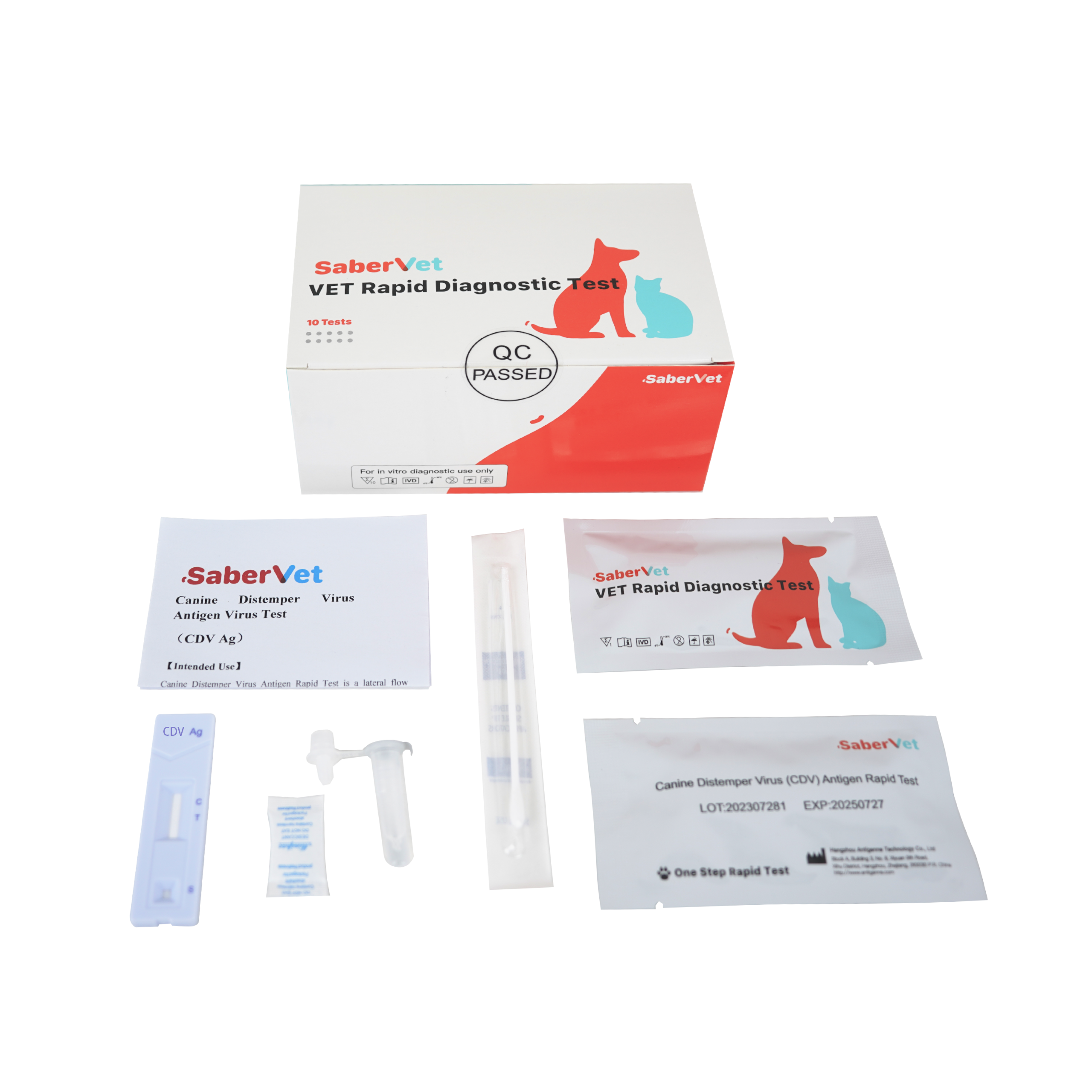High Sensitive Disease Diagnosis Canine Parvovirus Rapid Test Canine Parvo Test Kits Cpv Test Kits Other Veterinary Instrument