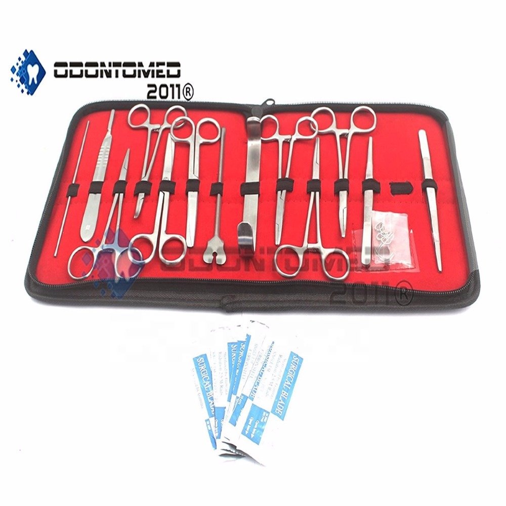 22 Pcs Advanced Dissection Kit for Anatomy & Biology Students With Scalpel Knife Handle -11 Blades -Case-Lab Veterinary Botany