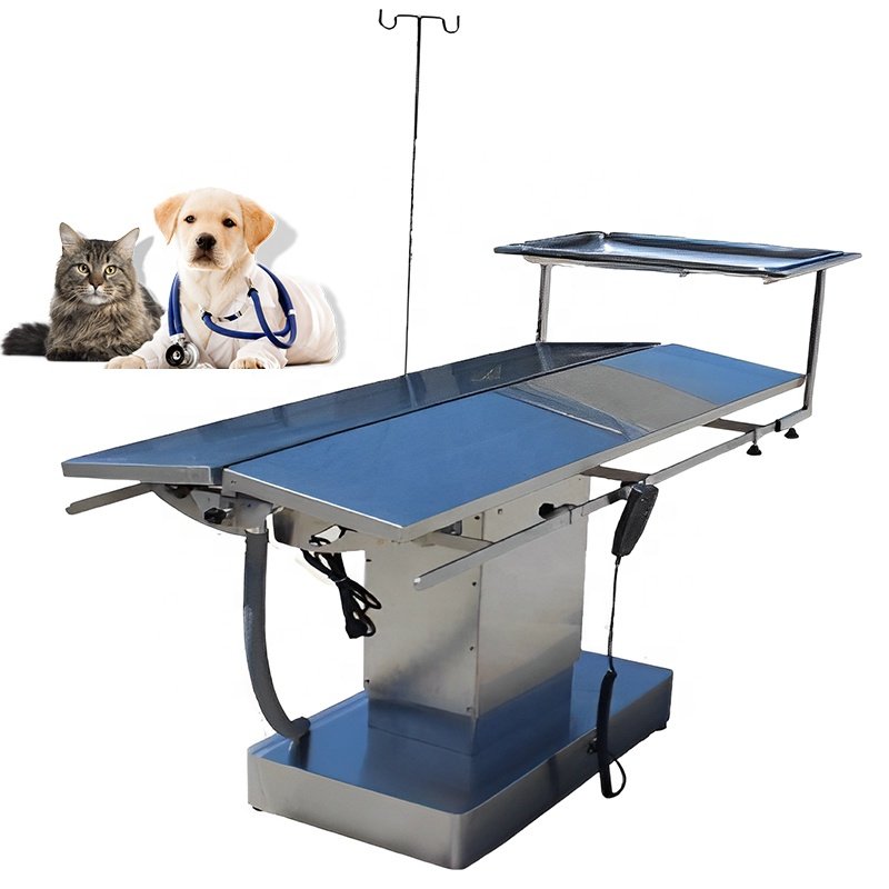Stainless Steel Vet Dog Pet Electric Lifting Veterinary Surgery V Type Surgical Table Veterinary Hydraulic Operating Table