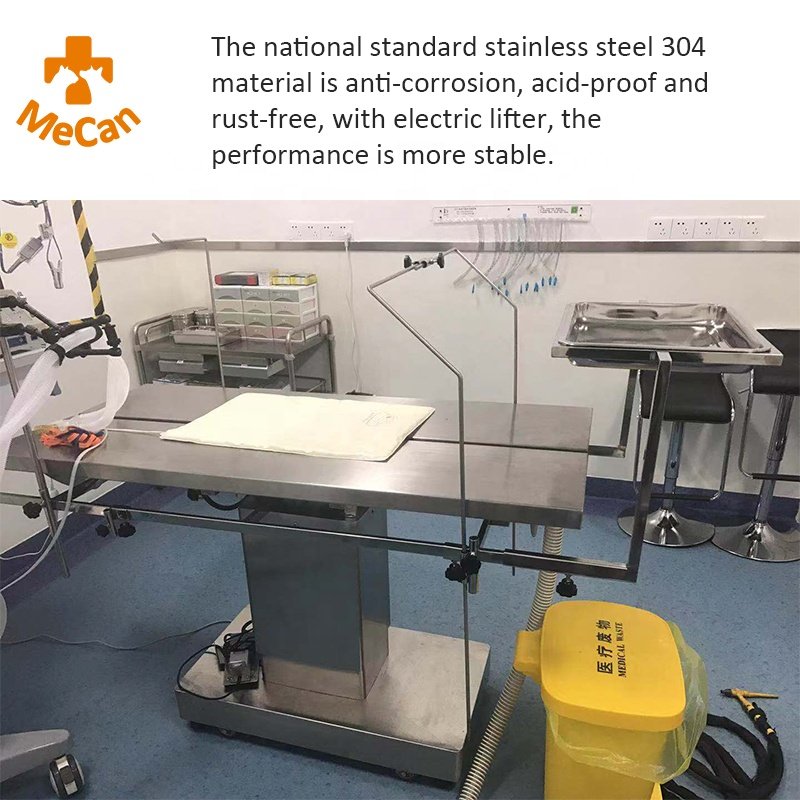 Stainless Steel Vet Dog Pet Electric Lifting Veterinary Surgery V Type Surgical Table Veterinary Hydraulic Operating Table