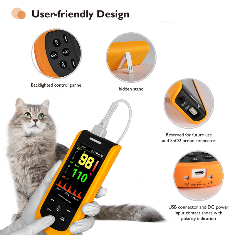 Lepu Sp-20 Other Veterinary Instrument Animal Health Veterinary Equipment Animal Use Handheld Pulse Oximeter
