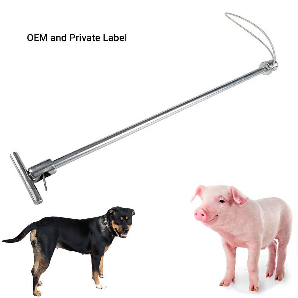OEM Wholesale Pig Holder Catcher Pole T shape Handle Stainless Steel | Veterinary Livestock Animal Restraining Tool