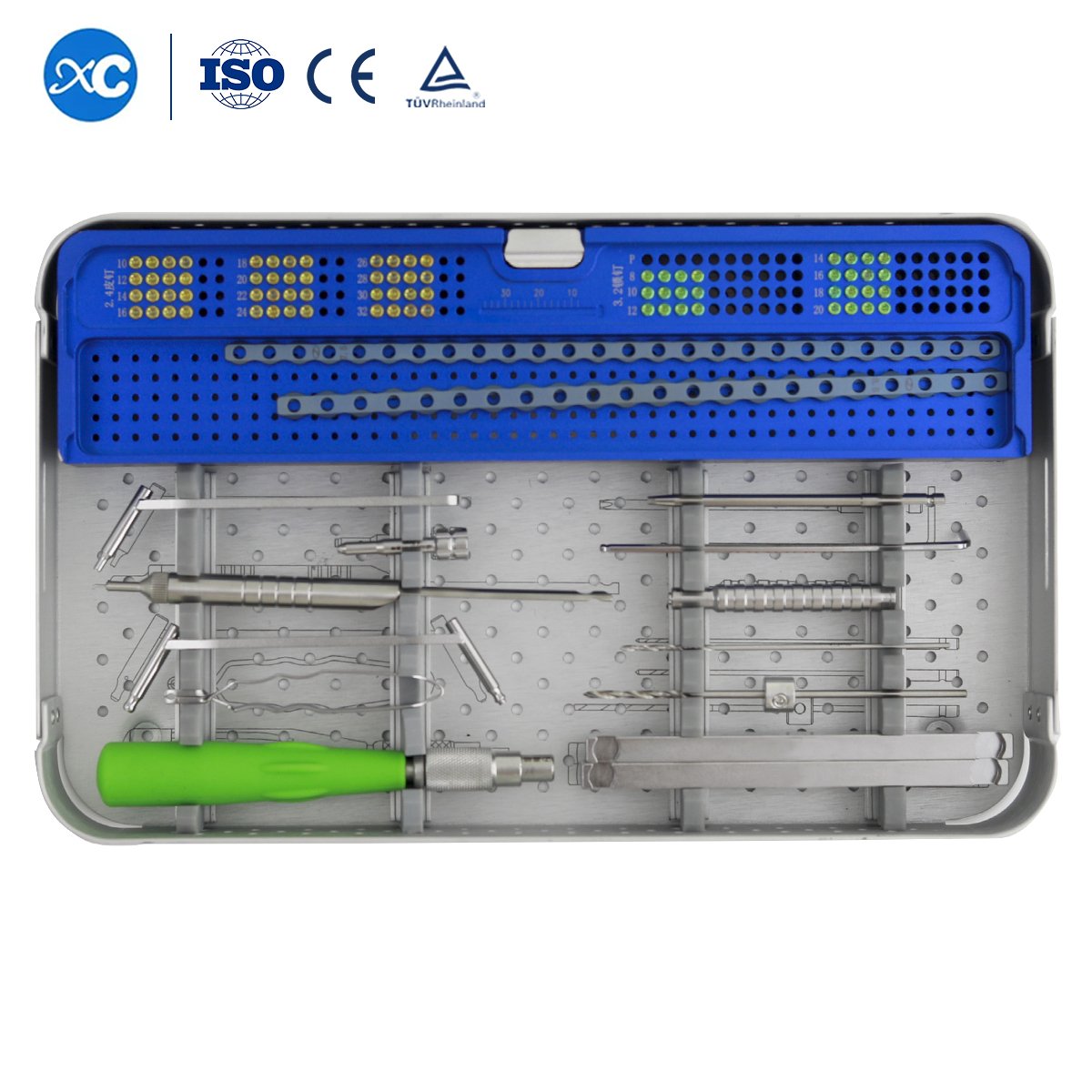 2.4mm 3.2mm 4.0mm ALPS Animal Surgical Locking Plate System Titanium Pet Medical Instrument Set for Veterinary Orthopedic//