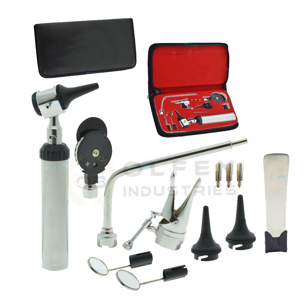 Hot Sale Veterinary Otoscope High Quality Stainless Steel Diagnostics Ophthalmoscope Manual Power Source
