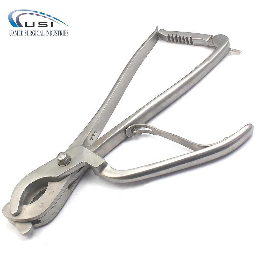 CUSTOMIZED Reimer-Emasculator Castration Plier White Castrator Triple Crush with Ratchet Veterinary Instruments Stainless Steel