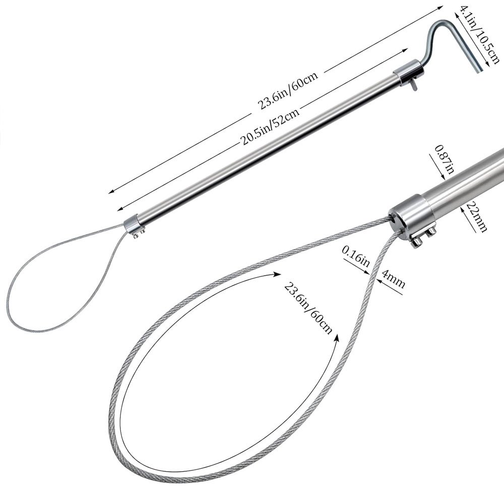 Stainless Steel Long Handle Hog / Dog / Pig Holder Animal Farm equipment Wholesale Veterinary Tools OEM Supplier Hog Catcher