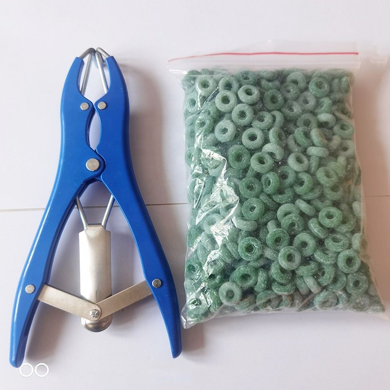 OTPS stainless steel ABS emasculator instruments tool elastrator rubber ring veterinary castration bander cow for pig
