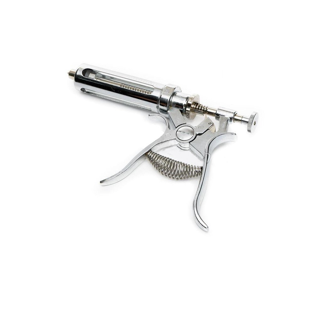 High Quality Veterinary Automatic Revolver Syringe Hot Sale Veterinary Instrument Automatic Metal Syringe For Vaccination